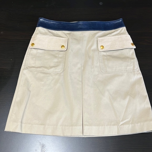 Tory Burch leather waist utility joss skirt - Picture 3 of 11